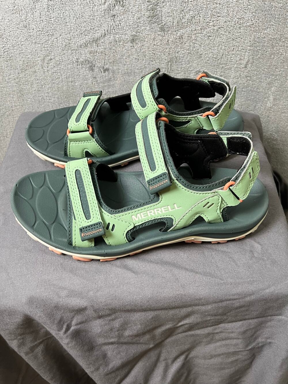 Merrell Huntington Sport Convert Sandals Green Hook Loop Outdoor Women's‎ Size 8